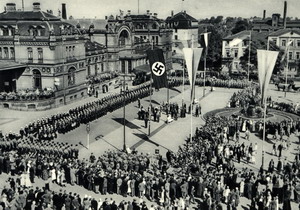 Aufmarsch Bahnhof 1935